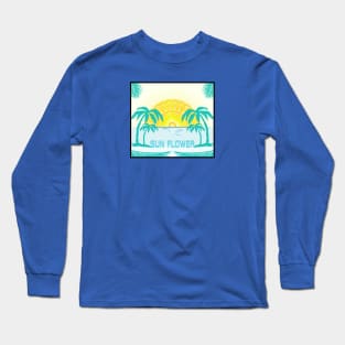 Sun Flower and beach Long Sleeve T-Shirt